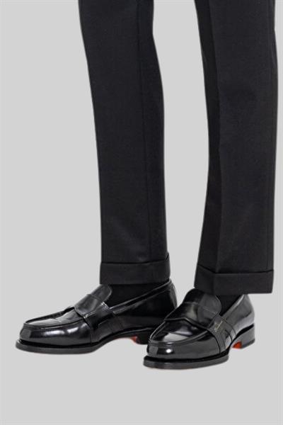 Santoni Erkek Loafer Ayakkabı Siyah