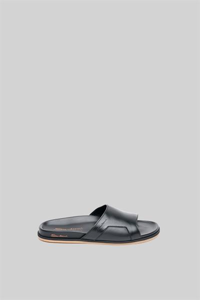 Santoni Erkek Terlik Siyah 01D