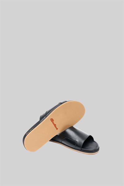 Santoni Erkek Terlik Siyah 01D