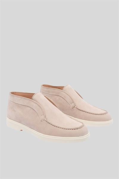 Santoni Kadın Deri Makosen Ayakkabı Bej