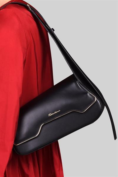 Santoni Kadın Omuz Çantası Siyah