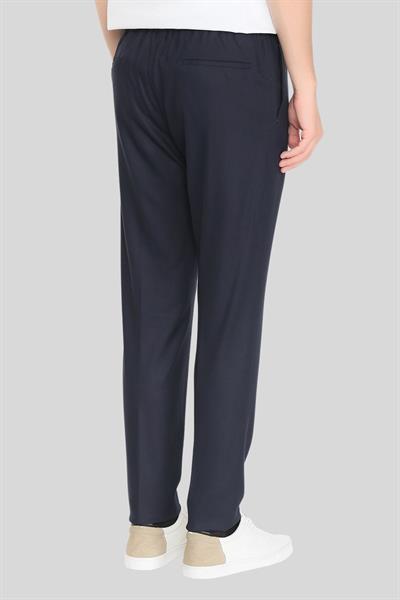 Tombolini Erkek Elastik Bel Bantlı Slim Fit Pantolon Siyah