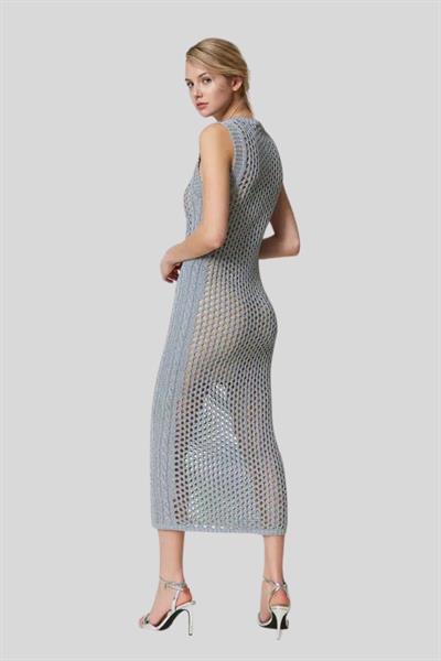 Twinset Kadın Elbise Gümüş