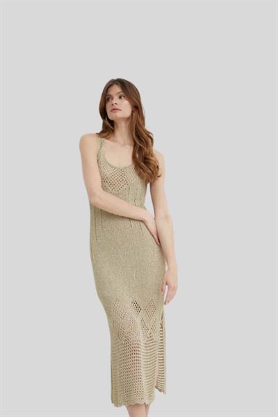Twinset Kadın Elbise Kahverengi