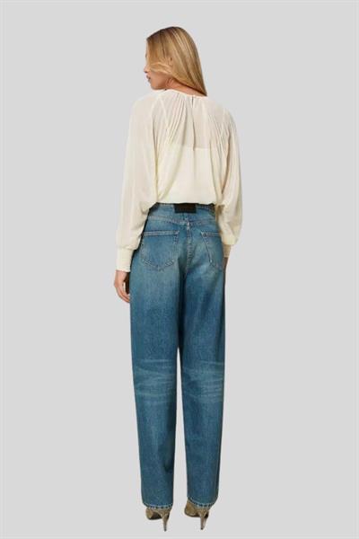 Twinset Kadın Jean Pantolon Mavi
