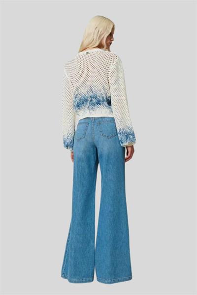 Twinset Kadın Jean Pantolon Mavi