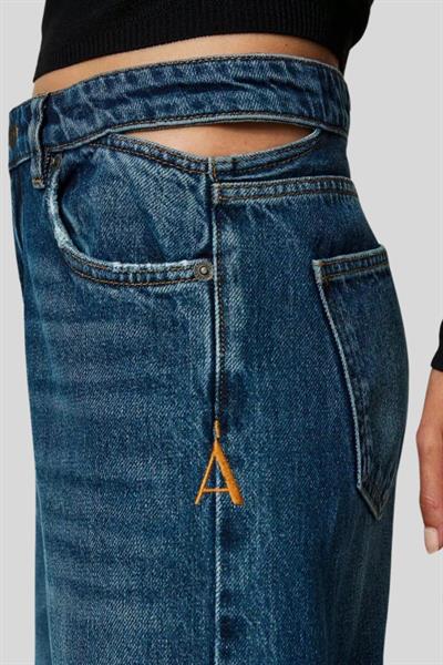 Twinset Kadın Jean Pantolon Mavi