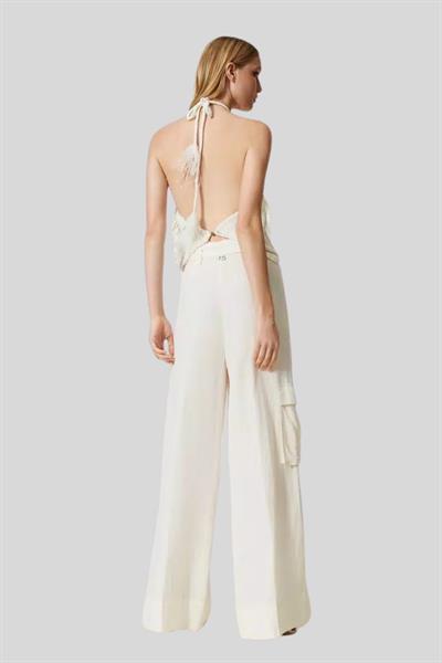 Twinset Kadın Pantolon Bej