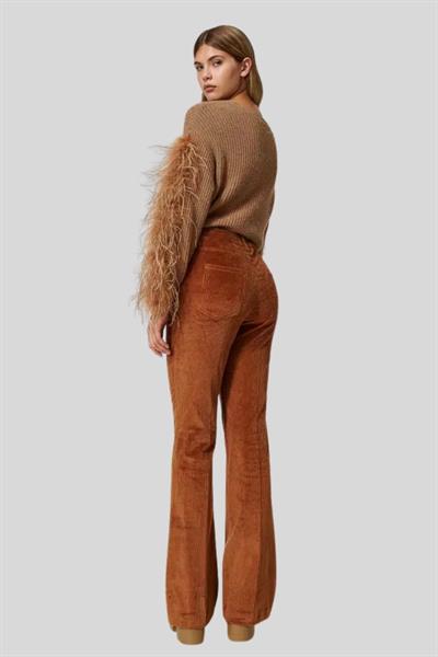Twinset Kadın Pantolon Kahverengi