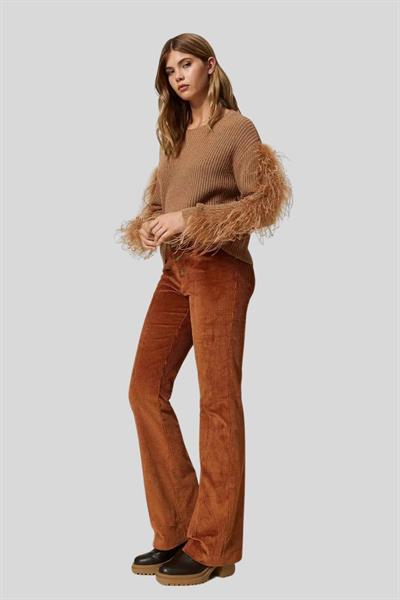 Twinset Kadın Pantolon Kahverengi