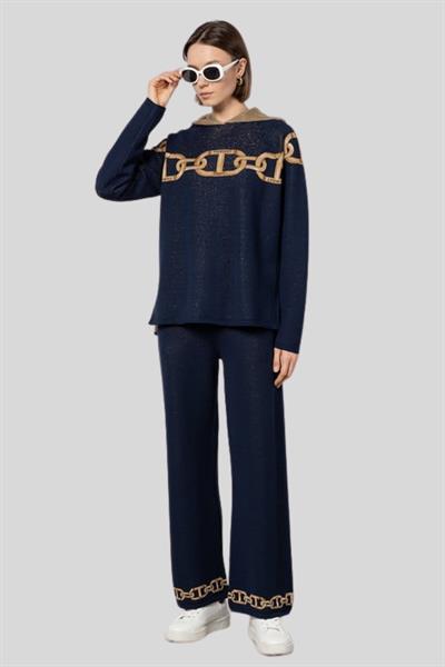 Twinset Kadın Pantolon Lacivert