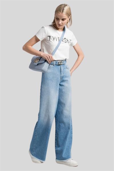 Twinset Kadın Pantolon Mavi
