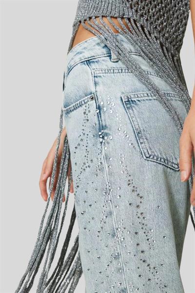 Twinset Kadın Pantolon Mavi