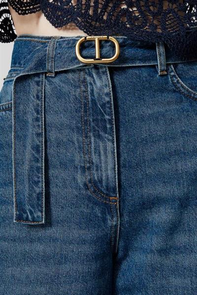 Twinset Kadın Pantolon Mavi