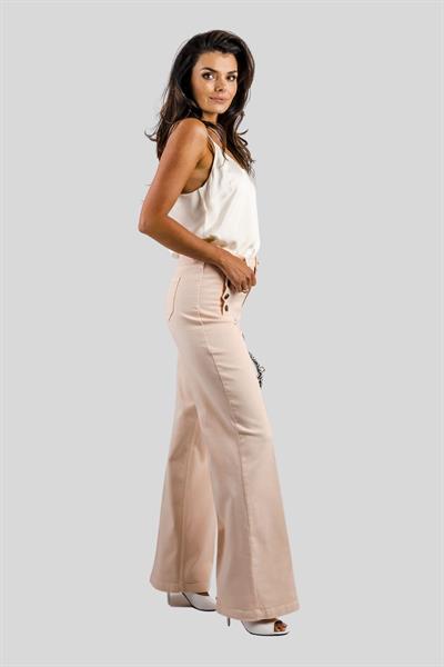 Twinset Kadın Pantolon Pudra