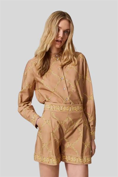 Twinset Kadın Şort Bej