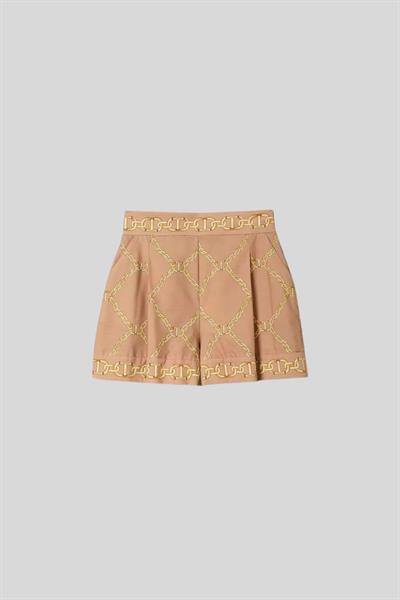Twinset Kadın Şort Bej