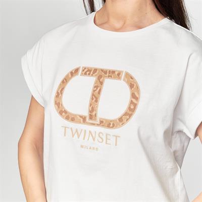 Twinset Kadın T-Shirt Beyaz
