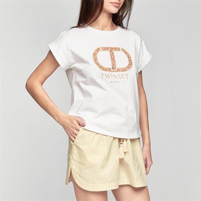 Twinset Kadın T-Shirt Beyaz