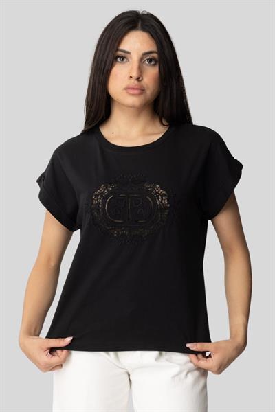Twinset Kadın T-Shirt Siyah