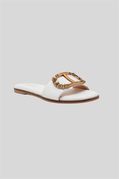 Twinset Kadın Terlik Beyaz