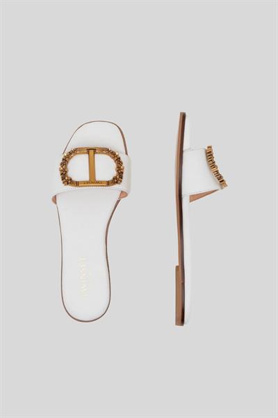 Twinset Kadın Terlik Beyaz