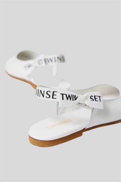 Twinset Kız Çocuk Babet Beyaz