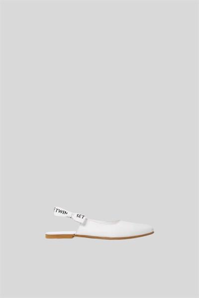 Twinset Kız Çocuk Babet Beyaz