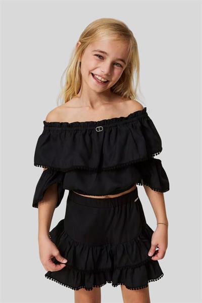 Twinset Kız Çocuk Body Siyah