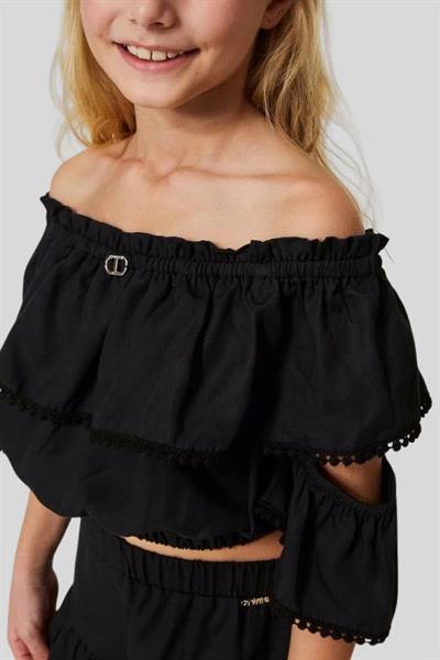 Twinset Kız Çocuk Body Siyah
