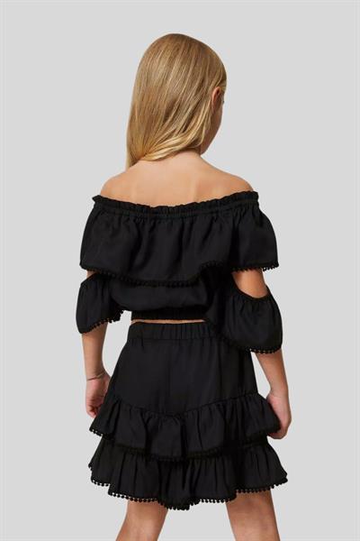 Twinset Kız Çocuk Body Siyah