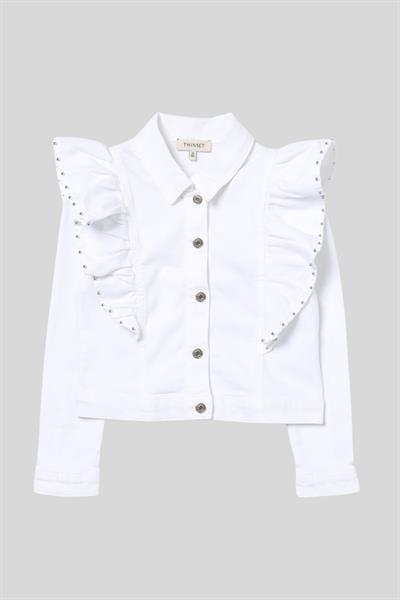 Twinset Kız Çocuk Ceket Beyaz