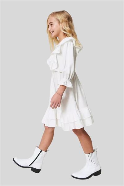 Twinset Kız Çocuk Elbise Beyaz