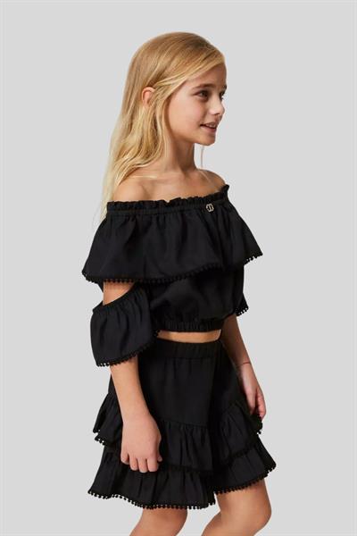 Twinset Kız Çocuk Şort Siyah