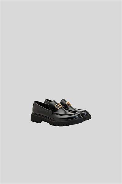 Valentino Kadın Loafer Ayakkabı Siyah