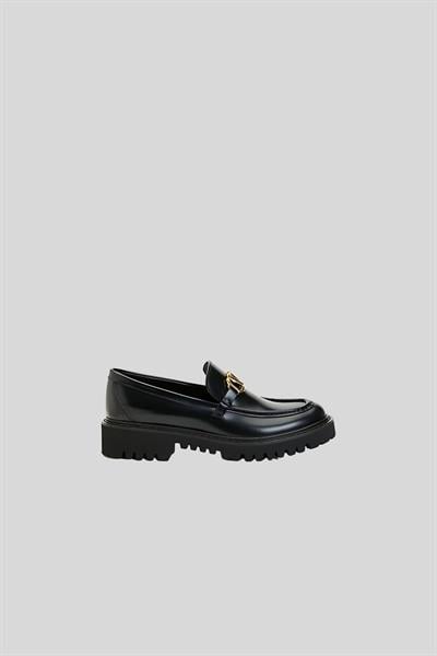 Valentino Kadın Loafer Ayakkabı Siyah