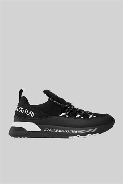 Versace Jeans Couture Erkek Logolu Sneaker Ayakkabı Siyah 899