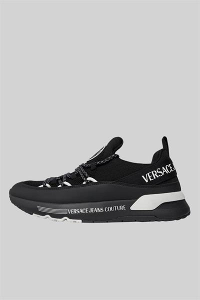 Versace Jeans Couture Erkek Logolu Sneaker Ayakkabı Siyah 899