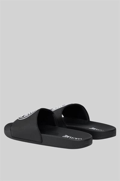 Versace Jeans Couture Erkek Marka Logolu Terlik Siyah