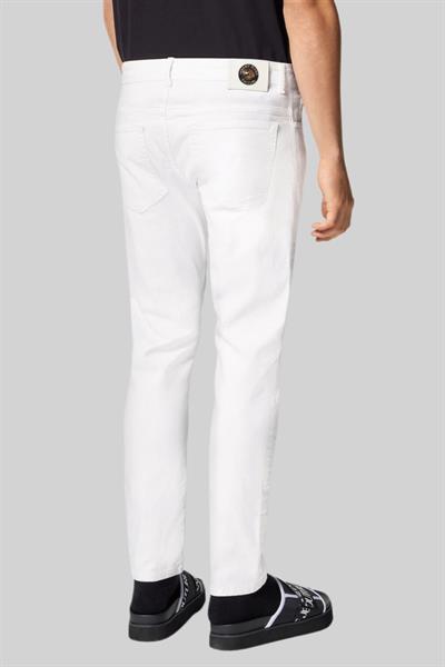 Versace Jeans Couture Erkek Slim Fit Pantolon Beyaz