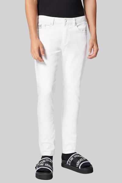 Versace Jeans Couture Erkek Slim Fit Pantolon Beyaz