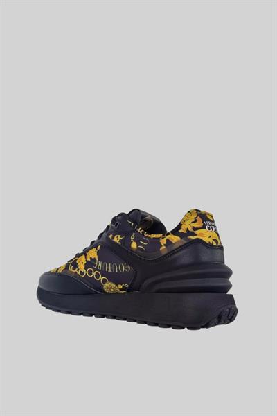 Versace Jeans Couture Erkek Spyke Spor Ayakkabı Siyah