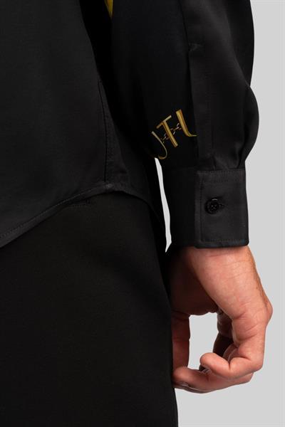 Versace Jeans Couture Erkek Uzun Kollu Gömlek Siyah