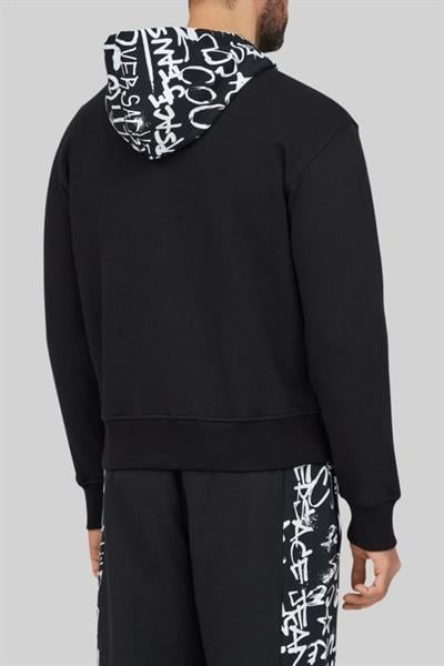 Versace Jeans Couture Erkek Uzun Kollu Fermuarlı Sweatshirt Siyah