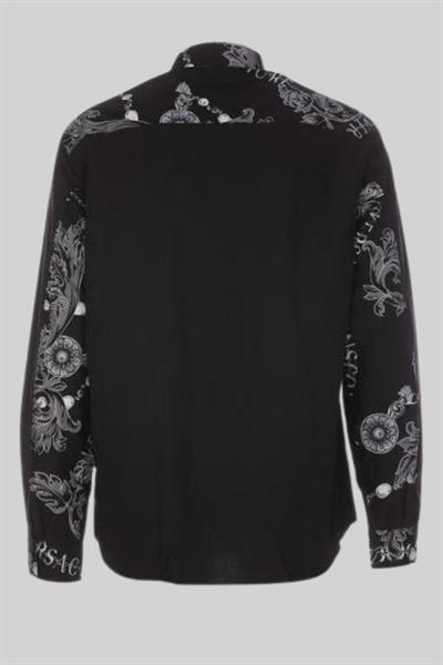 Versace Jeans Couture Erkek Uzun Kollu Gömlek Siyah