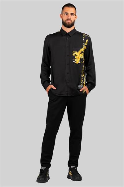 Versace Jeans Couture Erkek Uzun Kollu Gömlek Siyah
