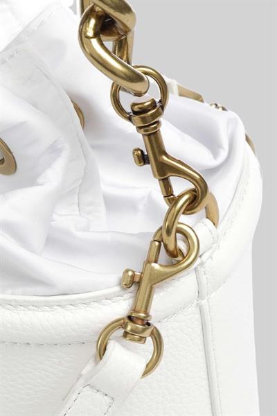 Versace Jeans Couture Kadın Barok Tokalı Askılı Omuz Çantası Beyaz