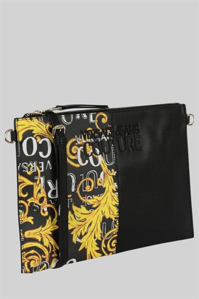 Versace Jeans Couture Kadın Çıkarılabilir Askılı Omuz Çanta Siyah