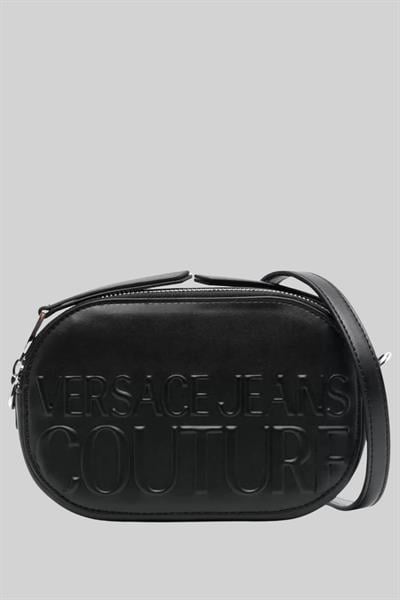 Versace Jeans Couture Kadın Logolu Omuz Çanta Siyah 899