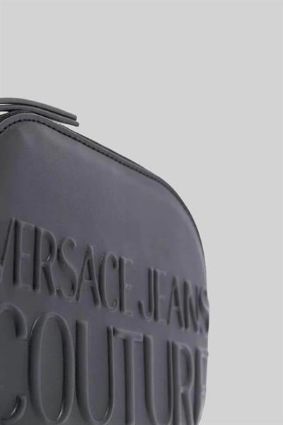 Versace Jeans Couture Kadın Logolu Omuz Çanta Siyah 899